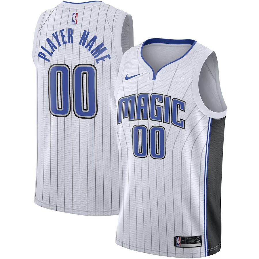 Men Orlando Magic Nike White Swingman Custom NBA Jersey->customized nba jersey->Custom Jersey